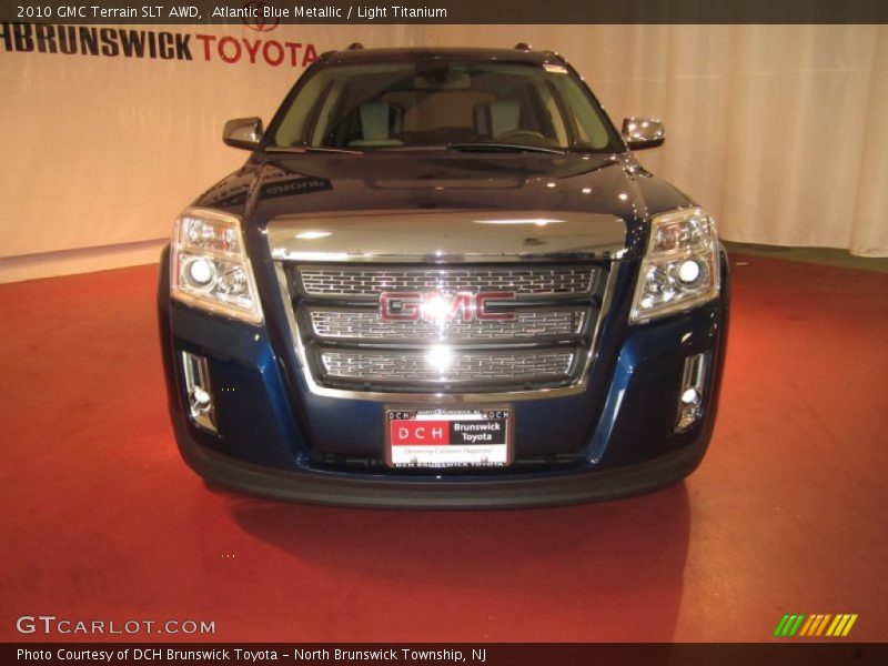 Atlantic Blue Metallic / Light Titanium 2010 GMC Terrain SLT AWD