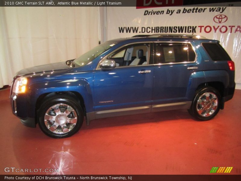 Atlantic Blue Metallic / Light Titanium 2010 GMC Terrain SLT AWD
