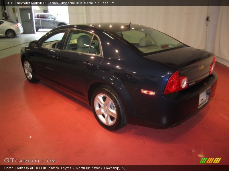 Imperial Blue Metallic / Titanium 2010 Chevrolet Malibu LS Sedan