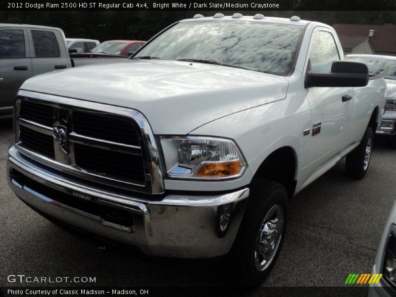 Bright White / Dark Slate/Medium Graystone 2012 Dodge Ram 2500 HD ST Regular Cab 4x4