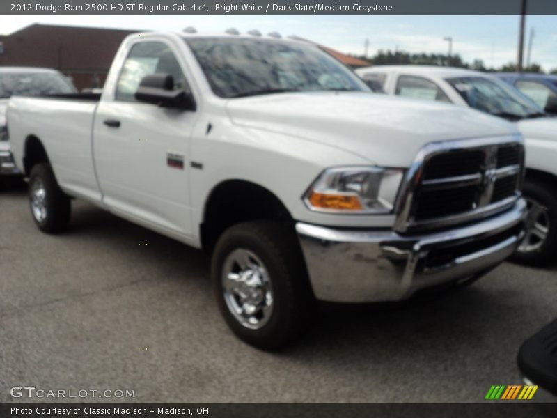 Bright White / Dark Slate/Medium Graystone 2012 Dodge Ram 2500 HD ST Regular Cab 4x4
