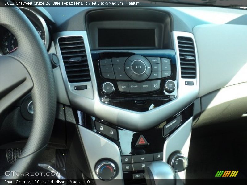 Blue Topaz Metallic / Jet Black/Medium Titanium 2012 Chevrolet Cruze LS