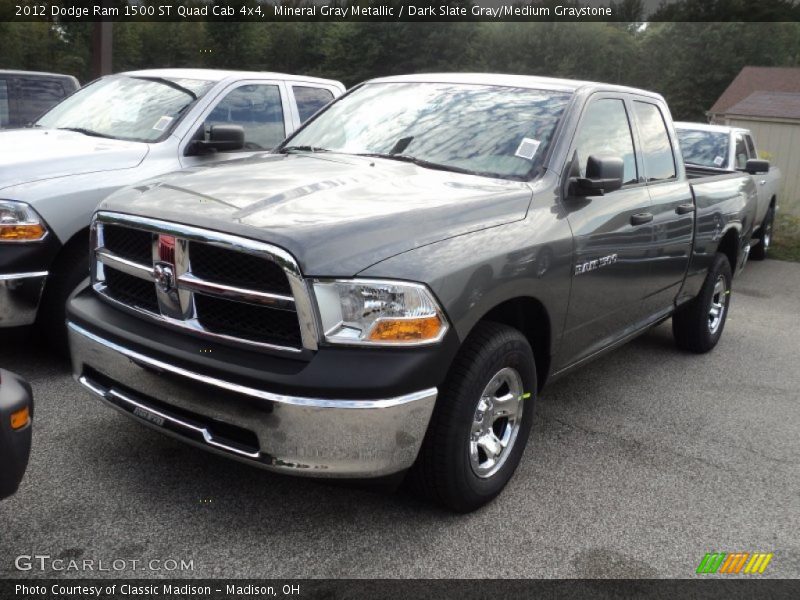 Mineral Gray Metallic / Dark Slate Gray/Medium Graystone 2012 Dodge Ram 1500 ST Quad Cab 4x4