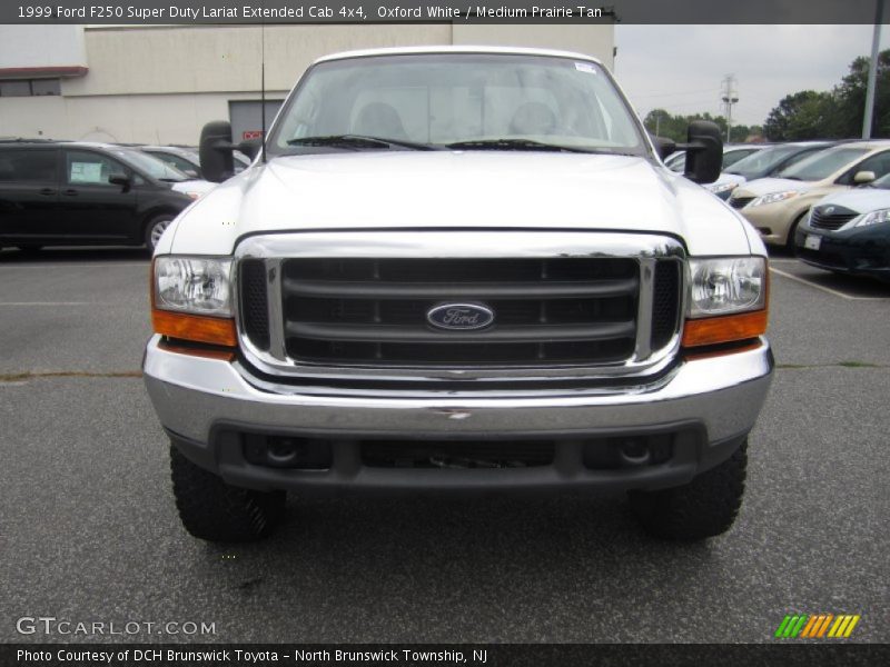 Oxford White / Medium Prairie Tan 1999 Ford F250 Super Duty Lariat Extended Cab 4x4