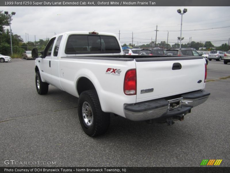 Oxford White / Medium Prairie Tan 1999 Ford F250 Super Duty Lariat Extended Cab 4x4
