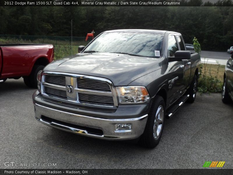 Mineral Gray Metallic / Dark Slate Gray/Medium Graystone 2012 Dodge Ram 1500 SLT Quad Cab 4x4