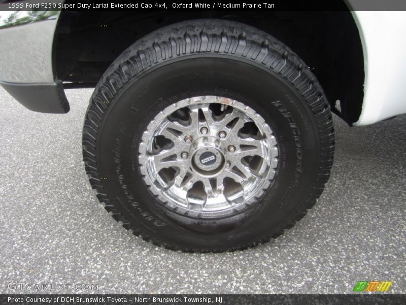 Oxford White / Medium Prairie Tan 1999 Ford F250 Super Duty Lariat Extended Cab 4x4