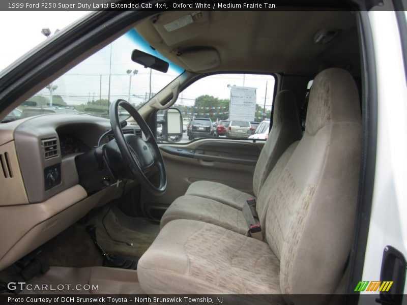 Oxford White / Medium Prairie Tan 1999 Ford F250 Super Duty Lariat Extended Cab 4x4