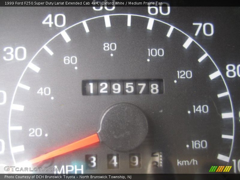 Oxford White / Medium Prairie Tan 1999 Ford F250 Super Duty Lariat Extended Cab 4x4