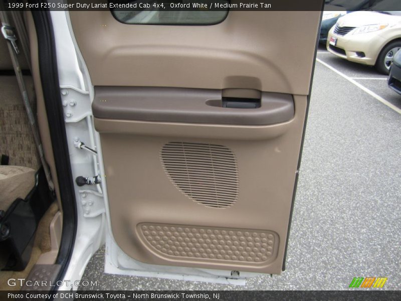 Oxford White / Medium Prairie Tan 1999 Ford F250 Super Duty Lariat Extended Cab 4x4