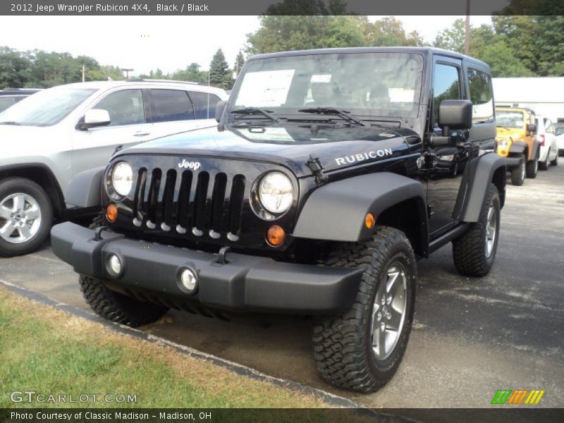 Black / Black 2012 Jeep Wrangler Rubicon 4X4