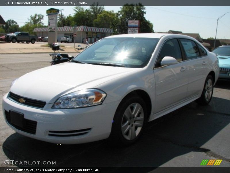 Summit White / Ebony 2011 Chevrolet Impala LS