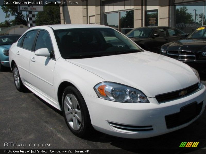 Summit White / Ebony 2011 Chevrolet Impala LS