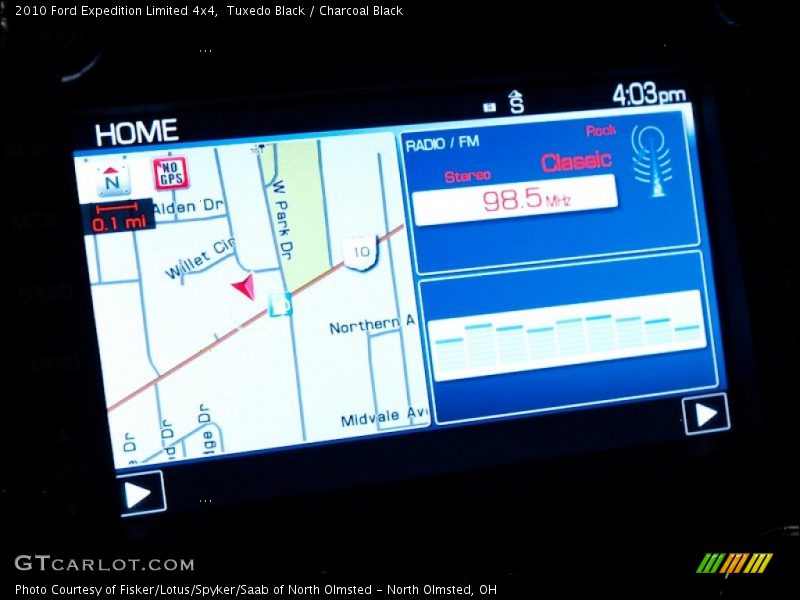 Navigation of 2010 Expedition Limited 4x4