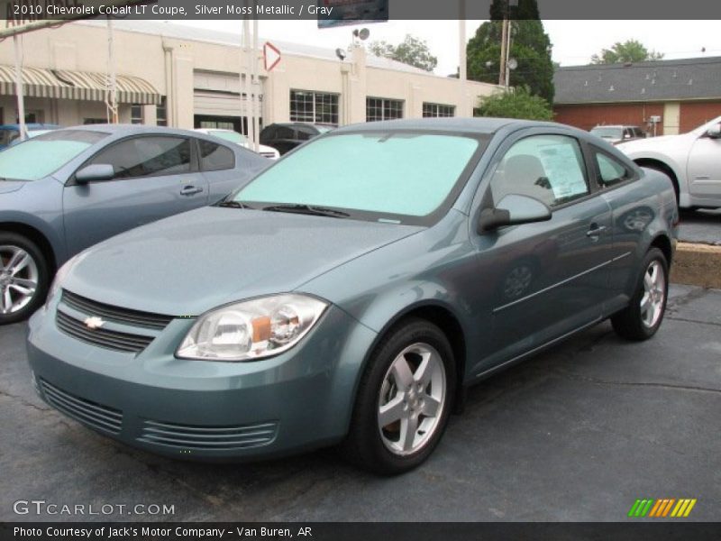 Silver Moss Metallic / Gray 2010 Chevrolet Cobalt LT Coupe