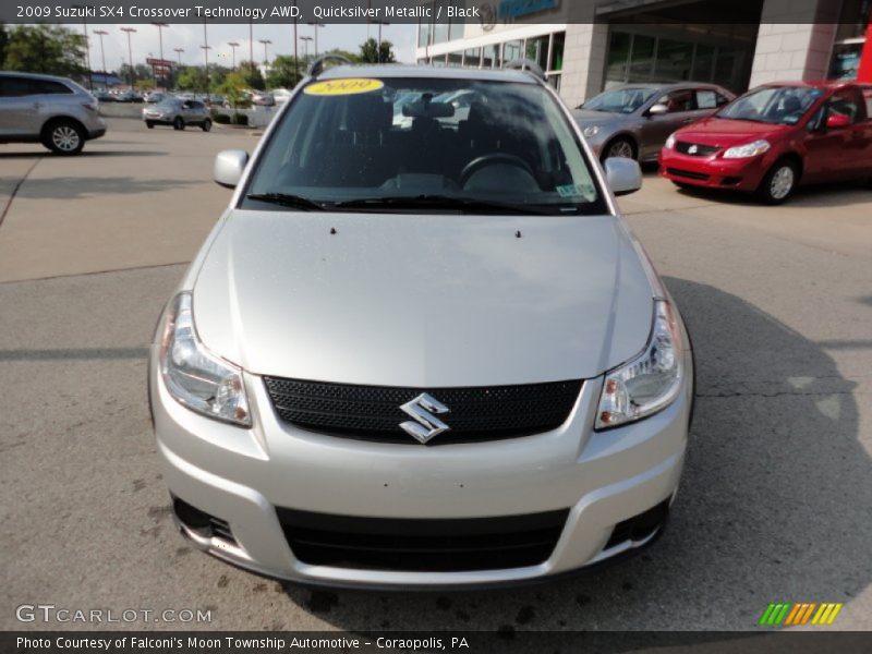 Quicksilver Metallic / Black 2009 Suzuki SX4 Crossover Technology AWD