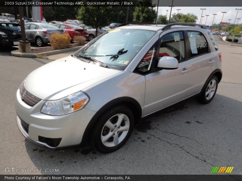 Quicksilver Metallic / Black 2009 Suzuki SX4 Crossover Technology AWD