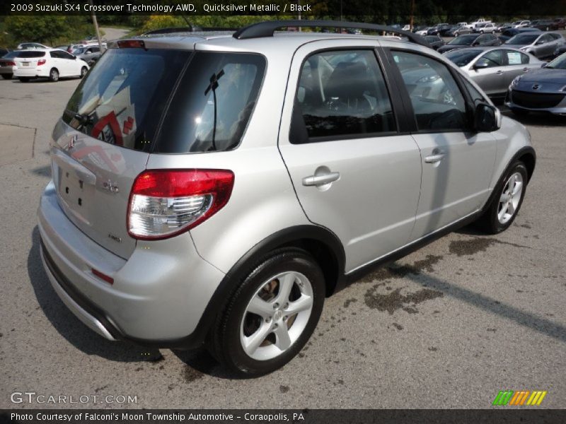 Quicksilver Metallic / Black 2009 Suzuki SX4 Crossover Technology AWD