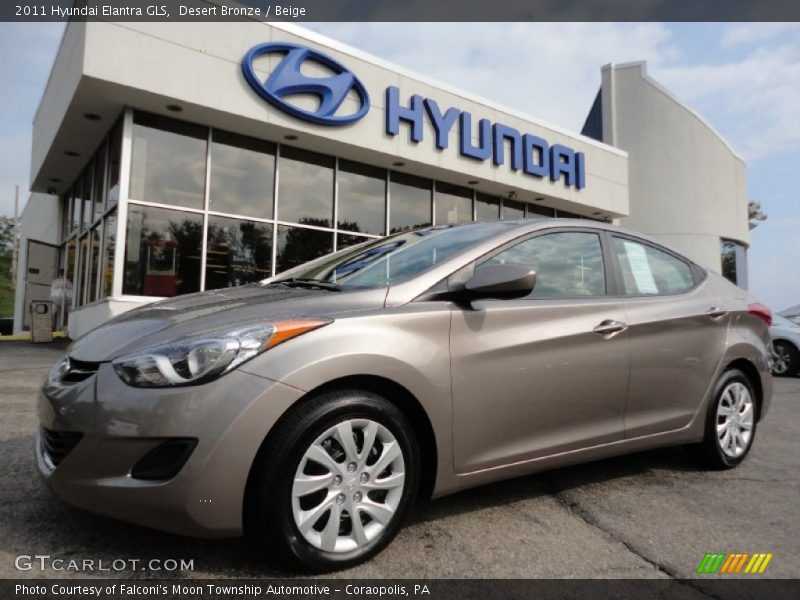 Desert Bronze / Beige 2011 Hyundai Elantra GLS