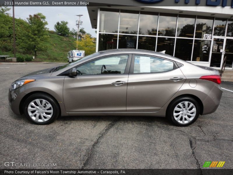 Desert Bronze / Beige 2011 Hyundai Elantra GLS