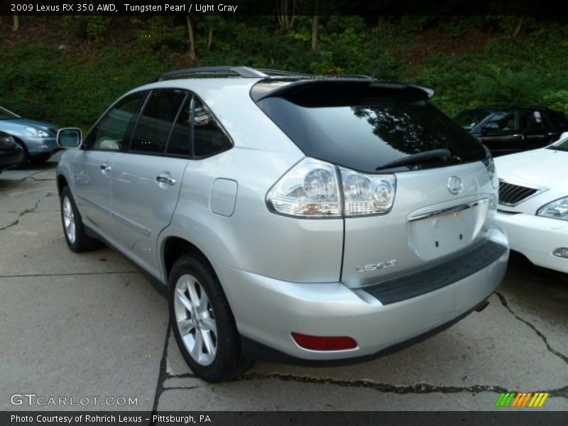 Tungsten Pearl / Light Gray 2009 Lexus RX 350 AWD