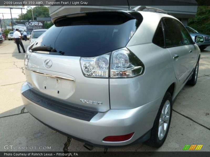 Tungsten Pearl / Light Gray 2009 Lexus RX 350 AWD
