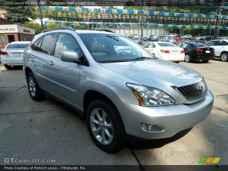 Tungsten Pearl / Light Gray 2009 Lexus RX 350 AWD