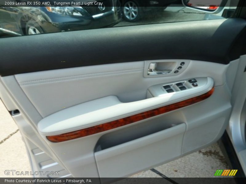 Tungsten Pearl / Light Gray 2009 Lexus RX 350 AWD