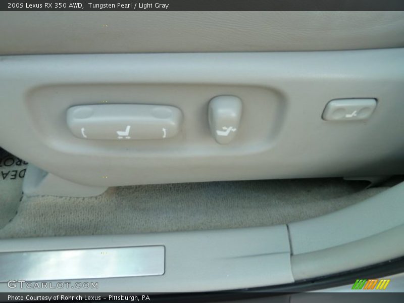Tungsten Pearl / Light Gray 2009 Lexus RX 350 AWD