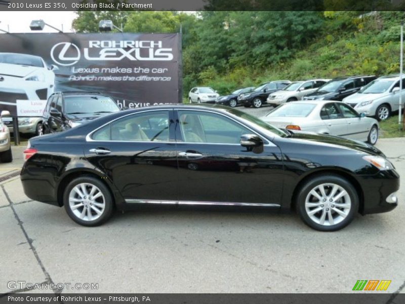 Obsidian Black / Parchment 2010 Lexus ES 350