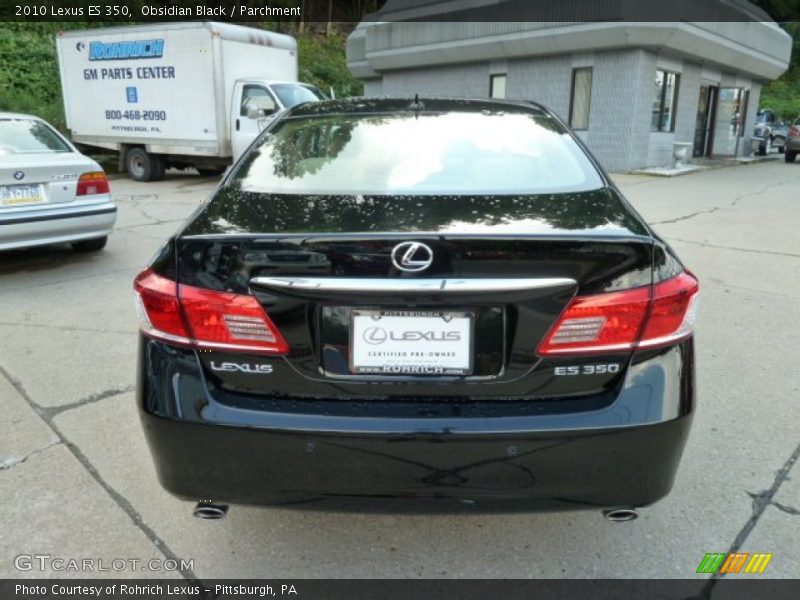 Obsidian Black / Parchment 2010 Lexus ES 350