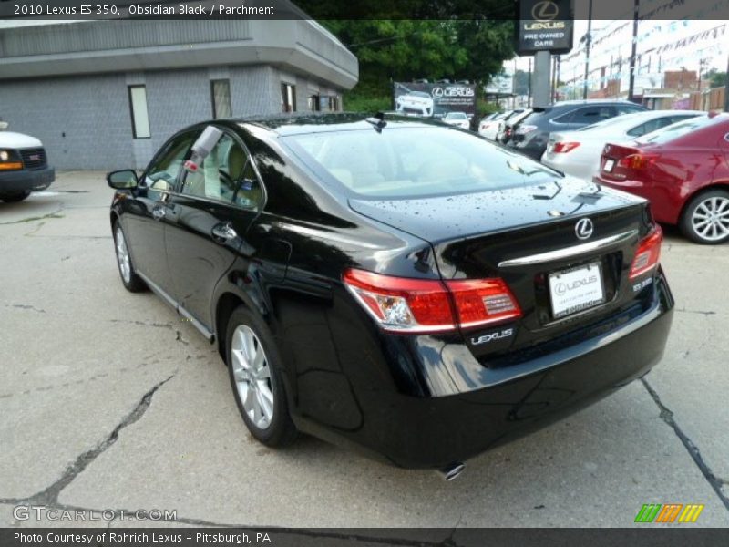 Obsidian Black / Parchment 2010 Lexus ES 350
