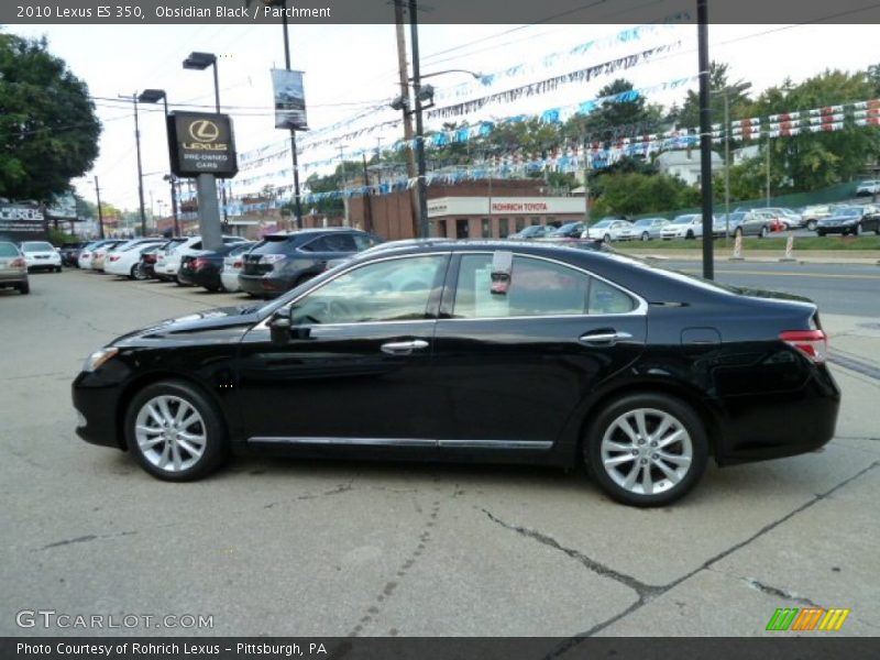 Obsidian Black / Parchment 2010 Lexus ES 350