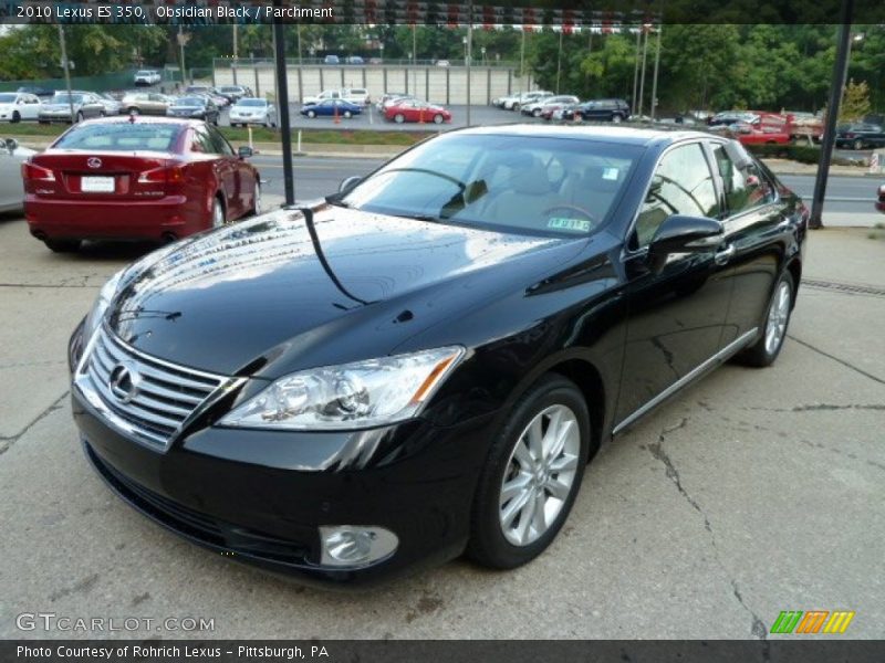 Obsidian Black / Parchment 2010 Lexus ES 350