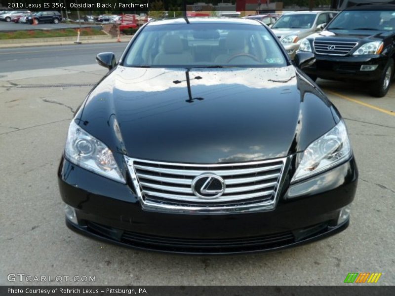 Obsidian Black / Parchment 2010 Lexus ES 350
