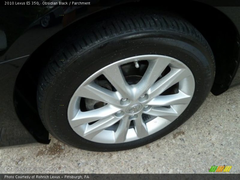 Obsidian Black / Parchment 2010 Lexus ES 350
