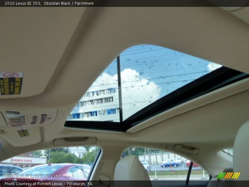 Obsidian Black / Parchment 2010 Lexus ES 350