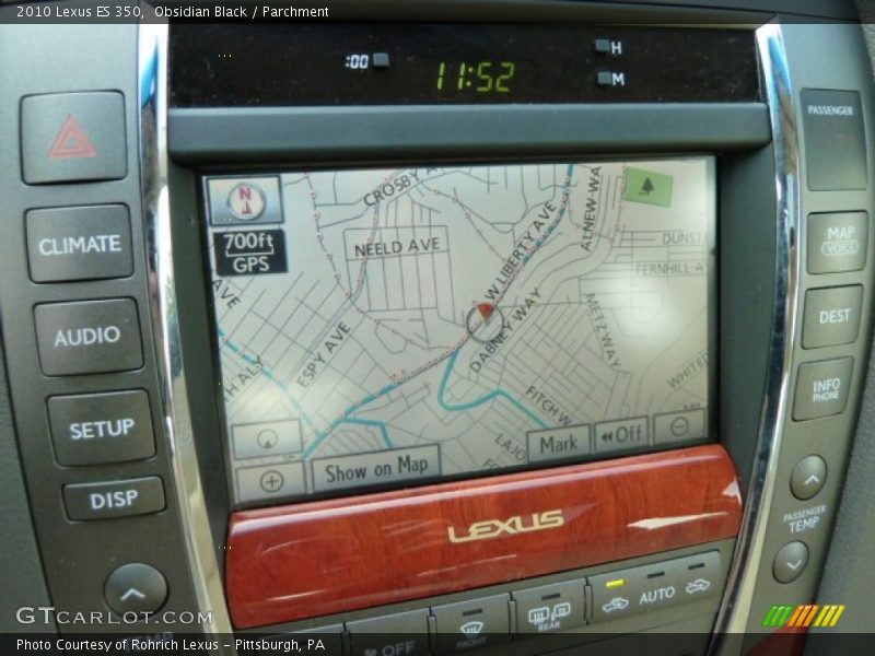 Obsidian Black / Parchment 2010 Lexus ES 350