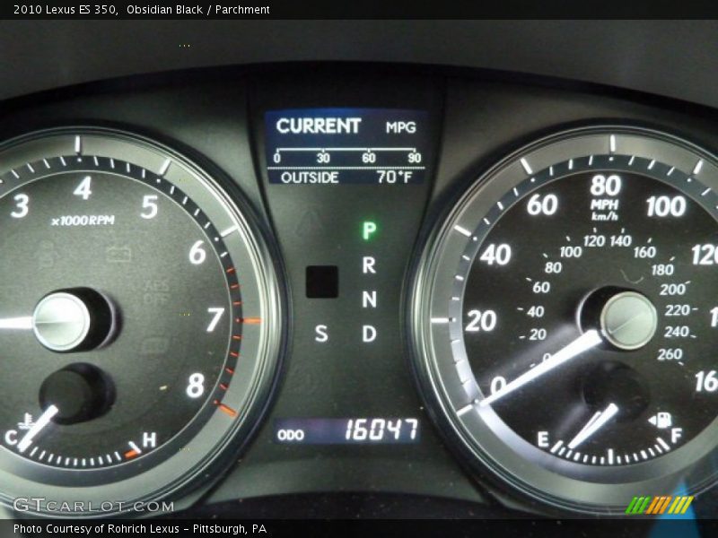 Obsidian Black / Parchment 2010 Lexus ES 350