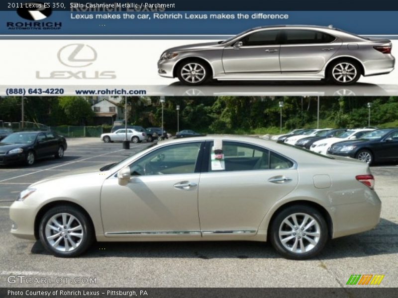 Satin Cashmere Metallic / Parchment 2011 Lexus ES 350