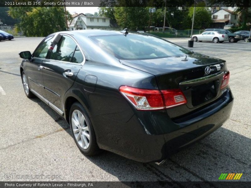 Smoky Granite Mica / Black 2011 Lexus ES 350