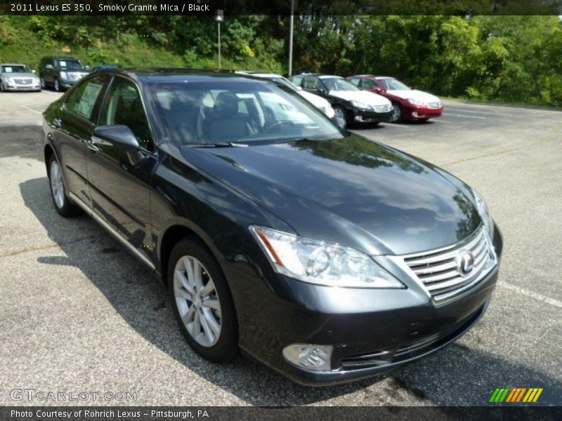 Smoky Granite Mica / Black 2011 Lexus ES 350