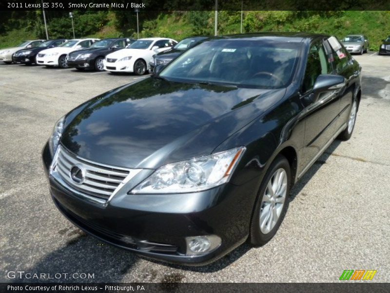 Smoky Granite Mica / Black 2011 Lexus ES 350