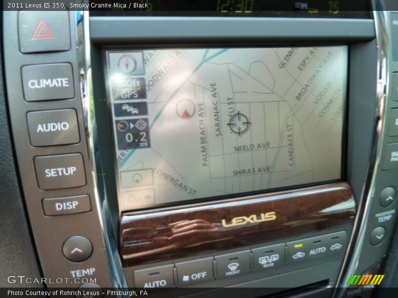 Smoky Granite Mica / Black 2011 Lexus ES 350