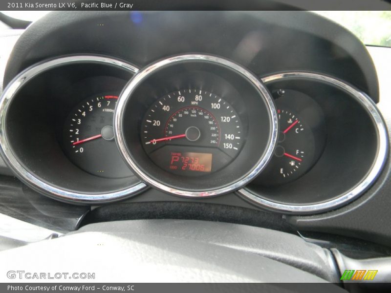 Pacific Blue / Gray 2011 Kia Sorento LX V6