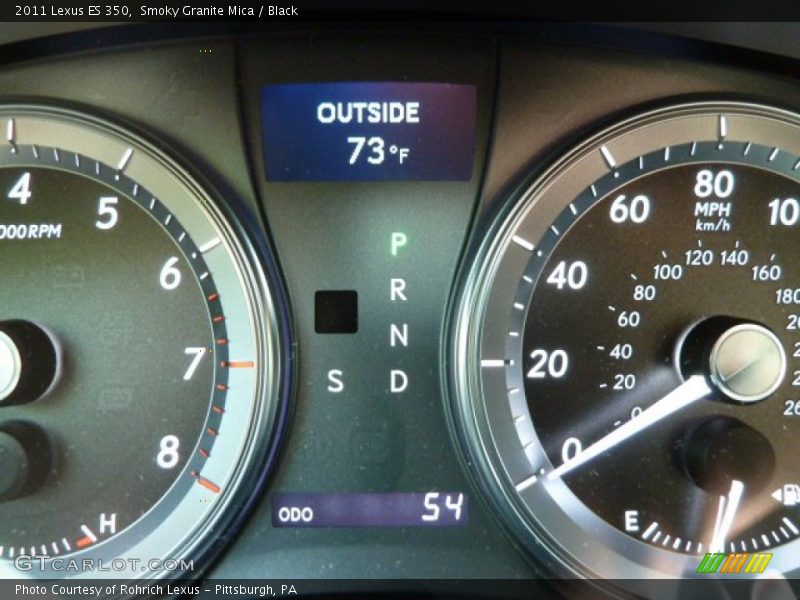 Smoky Granite Mica / Black 2011 Lexus ES 350