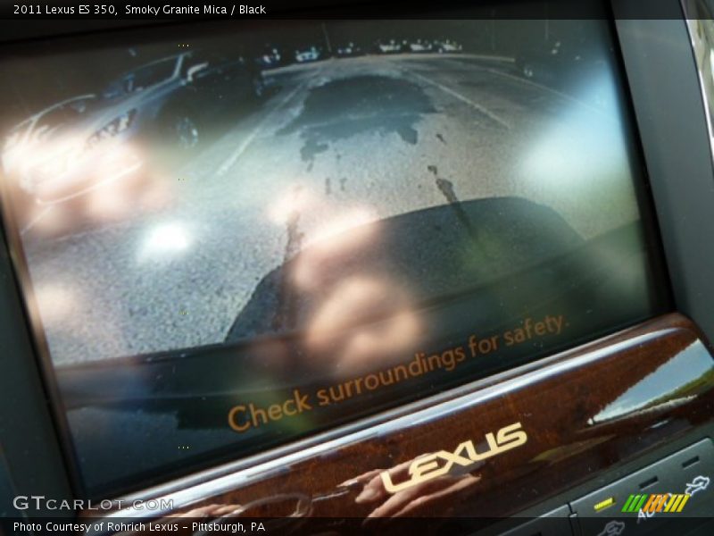 Smoky Granite Mica / Black 2011 Lexus ES 350