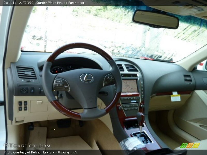 Starfire White Pearl / Parchment 2011 Lexus ES 350
