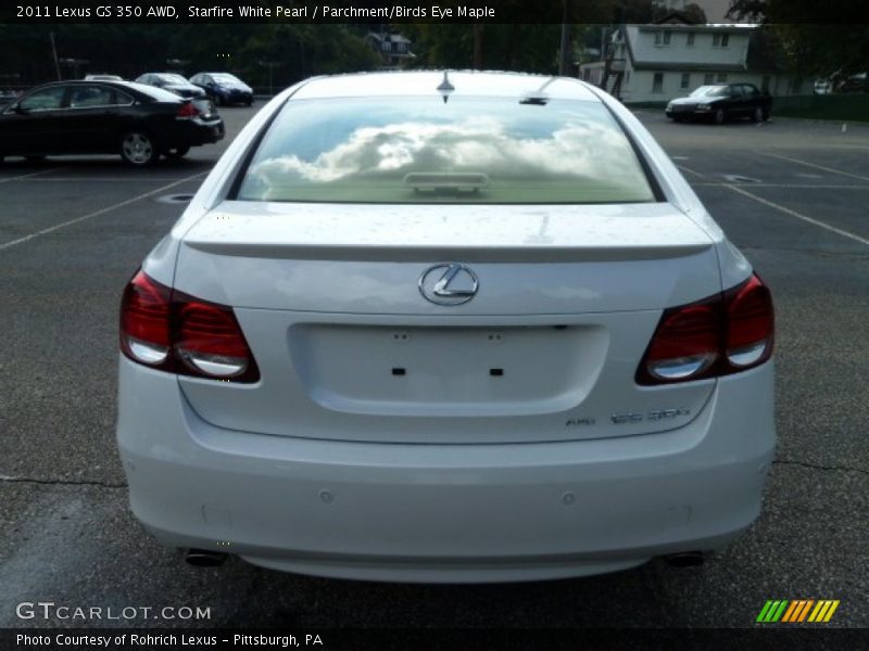 Starfire White Pearl / Parchment/Birds Eye Maple 2011 Lexus GS 350 AWD