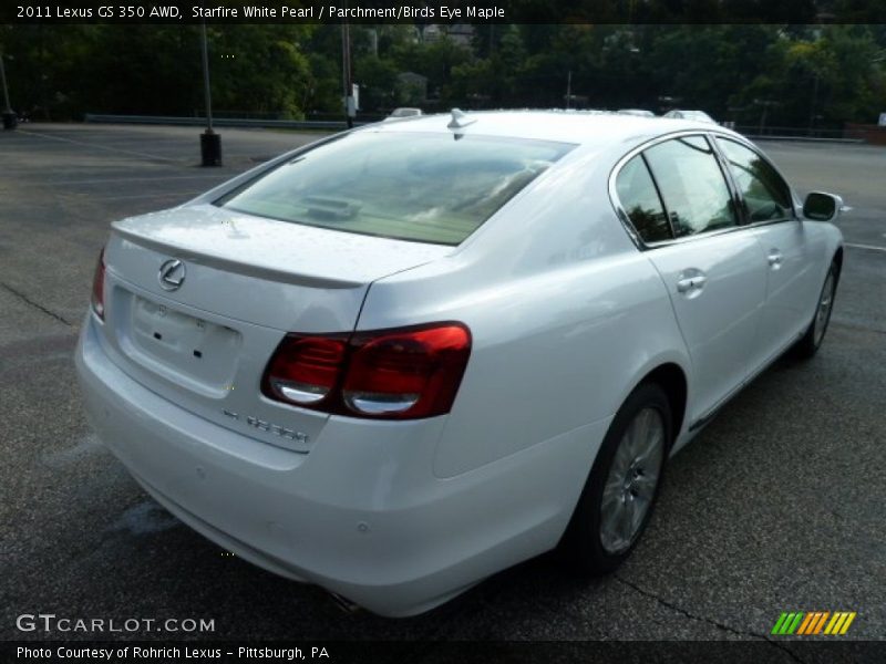 Starfire White Pearl / Parchment/Birds Eye Maple 2011 Lexus GS 350 AWD